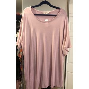 Blush Flutter Sleeve Tee